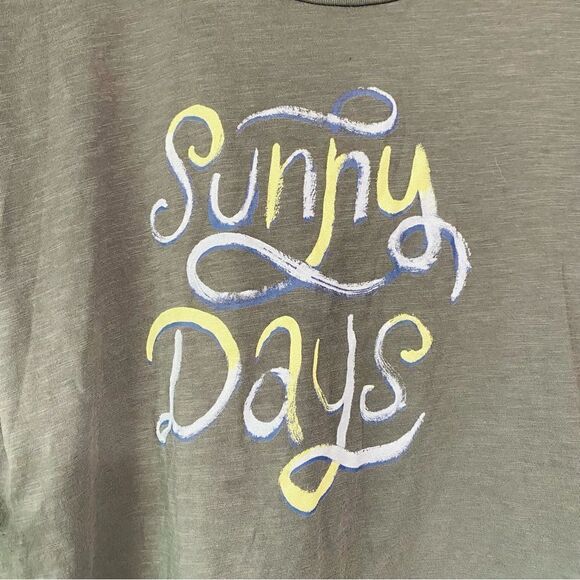 Wildfox "Sunny Days" Graphic Tee Women's Medium Gray Short Sleeve‎ - Picture 3 of 8